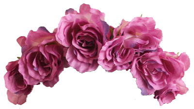 Big Purple Rose Flower Crown Clipart Png PNG Images