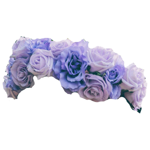 Blue Purple Flower Crown Png Clipart PNG Images