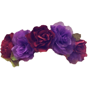 Dark Purple Red Flower Crown Transparent Png PNG Images