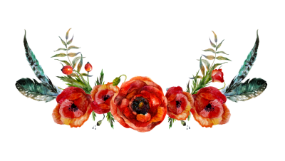 Red Leaf Flower Crown Image Png PNG Images