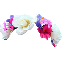 White Rose Flower Crowns Clipart Png PNG Images