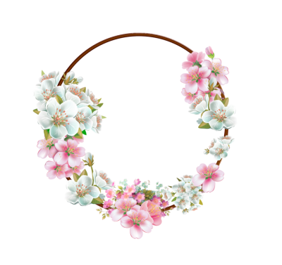 Download flower frame png white pic to use for designing amazing image