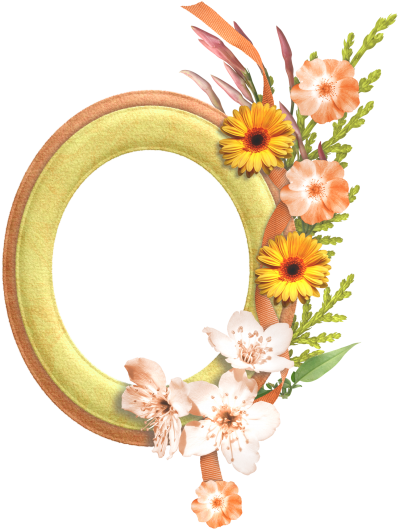 Gold and white flowers with frame design png transparent clipart photo