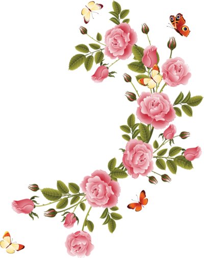 Pour Vos Cruas Coins Flowers Borders Png PNG Images