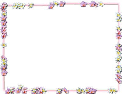 Purple Flowers Borders Png Transparent PNG Images