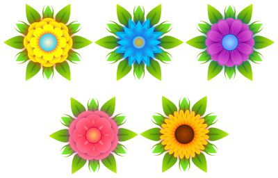 Flowers Vectors Png Transparent Pic PNG Images