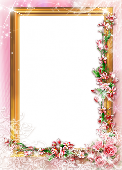 Pink Background Flowery Mirror Fotos Clipart Transparent Hd Download PNG Images