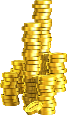 Gold Coins Transparent Illustration PNG Images