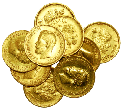 Small Mixed Gold Coins Free Png PNG Images