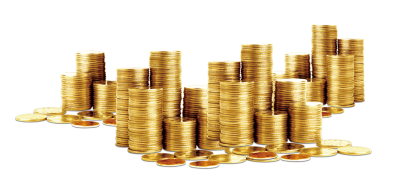 Very In Line Gold Coins Png Free PNG Images