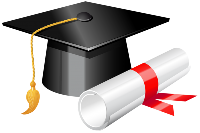  school, university, student, graduation cap with diploma transparent photos hd image png