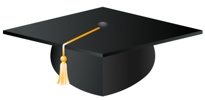 Thin and long graduation cap transparent picture download png