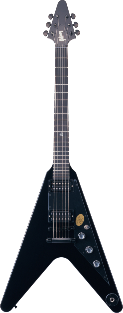 Cool Black Rock Guitar Transparent PNG Images