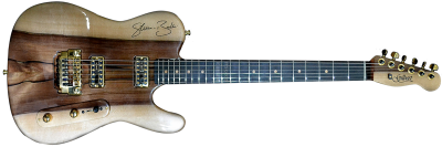 Side View Wooden Cream Guitar Picture Download PNG Images