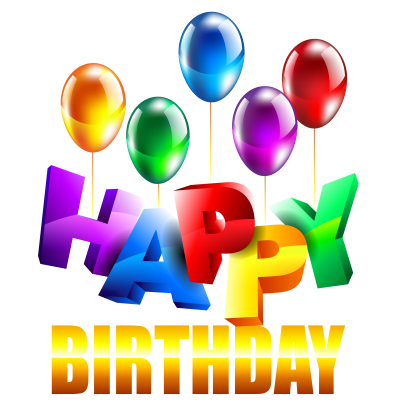 Bright Happy Birthday Transparent Free Download Lettering, Kids Party, Adult Party. PNG Images