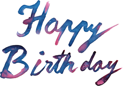 Happy Birthday Watercolor Picture Free Download PNG Images