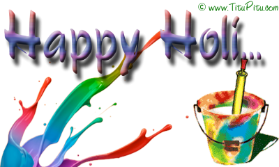 Paint, Tın, Brush Happy Holi Text Png PNG Images