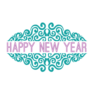 Happy New Year Purple Transparent Pictures PNG Images
