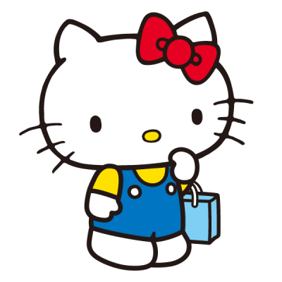 With Bag Hello Kitty Transparent Clipart Download PNG Images