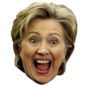 Hillary Clinton Head Free Cut Out PNG Images