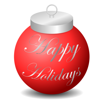 Metal Happy Holidays Png Transparent PNG Images