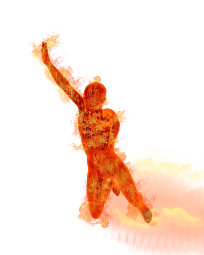 Gold Human Torch Png Transparent Image PNG Images