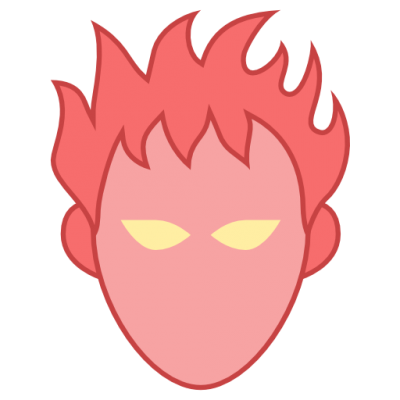 Red Human Torch icon Png PNG Images