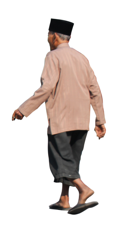 Old Human Transparent Walking PNG Images