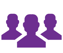 Triple Purple Human Profile Png Free PNG Images