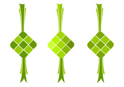 Ketupat Vector PNG Images