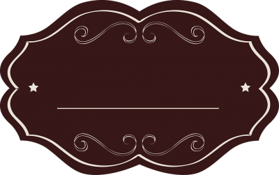 Shaped Dark Purple Label Free Png PNG Images