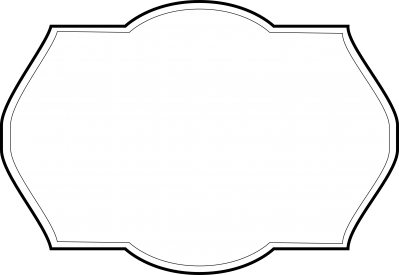 Vintage Black Frame Blank White Transparent Background PNG Images