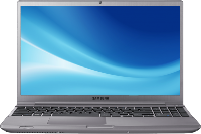 Gray Samsung Laptop Transparent HD Free Download, Blue Screen, Ram, Processor PNG Images