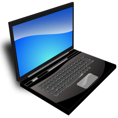 Black Illustration Laptop Clipart Hd Photo PNG Images