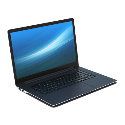 Slim Blue Screen Laptop Png HD Photo PNG Images