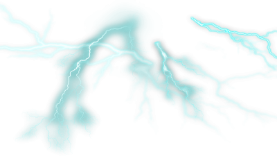 Turquoise Lightning Picture Free Png PNG Images