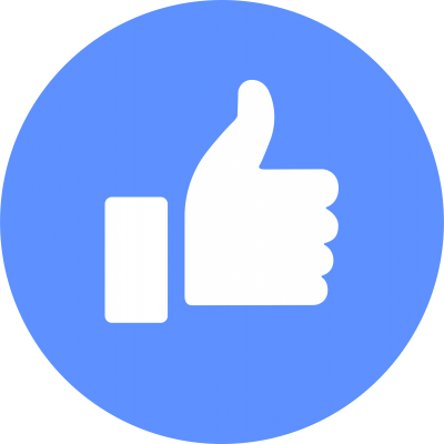 Blue Like Icon Photo, White Icon, Colorful Icon, Facebook Icon PNG Images