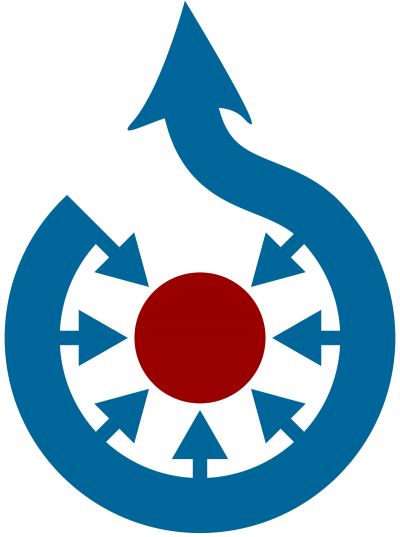 Red Circle Blue Arrow Logo Transparent Png PNG Images