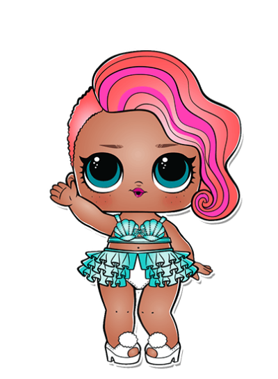 Lol With Pink Hair And Green Clothes Transparent Png PNG Images