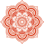 Red, geometric, whirl, mandala, flower, pattern, healing mandala tattoos png bienvenido
