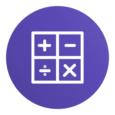 Purple Math Logo icon Transparent Clipart PNG Images