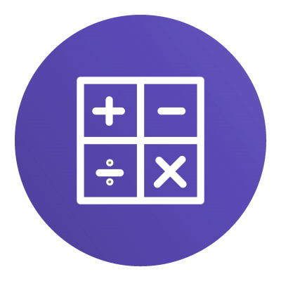 Purple Math Logo Icon Transparent Clipart PNG Images