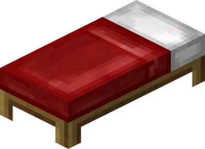 Red bed, hospital sleep, soft, bed pictures minecraft wiki png