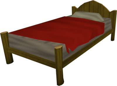 Wooden bed, red sponges, sheets, quilts, bunk beds, base, pictures bed the runescape wiki png