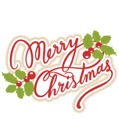 Merry Christmas Title Christmas Cut Out PNG Images