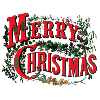 Merry Christmas Vintage Circus Style Transparent Png PNG Images
