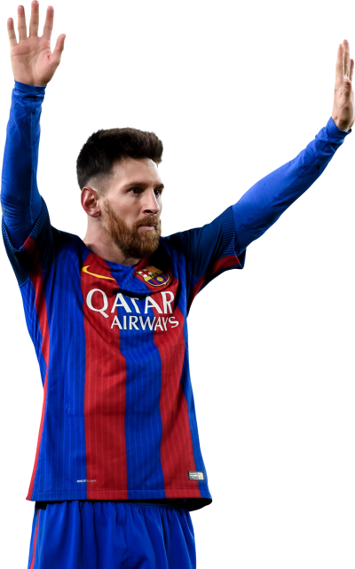Messi Photo Background Free With Her Hands In Air PNG Images