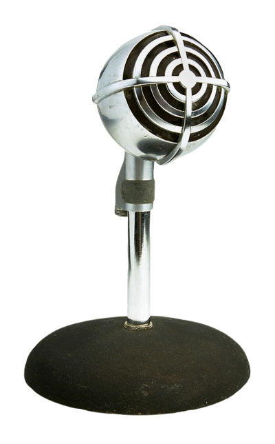 Retro Style Microphone Free Png PNG Images