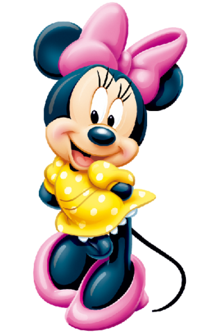 Dark And Pink Minnie Mouse Png PNG Images