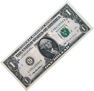 One Dollar Paper Money Png HD Picture, Front Face PNG Images
